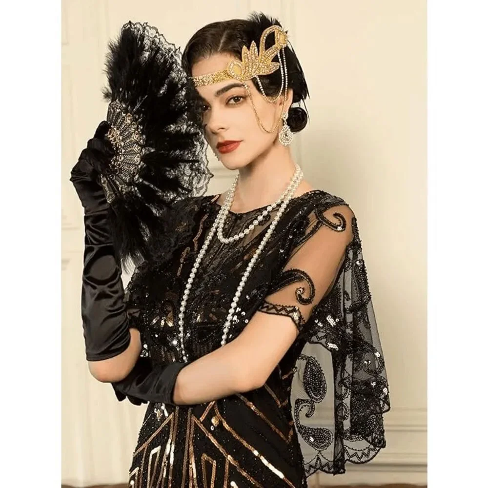 ✨ 6PCS 1920s Accessories Flapper Great Gatsby Vintage Retro Costume Set NEW